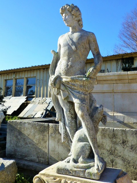 Statue Apollon en pierre reconstituée - Hauteur 140 cm - Demeure et Jardin